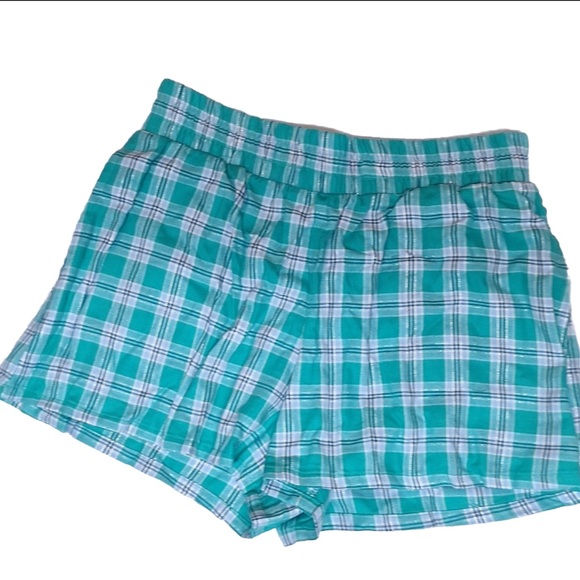 Colsie Womens Lightweight Green Plaid Tank & Shorts 2 piece Pajama Set NEW! - Picture 6 of 8